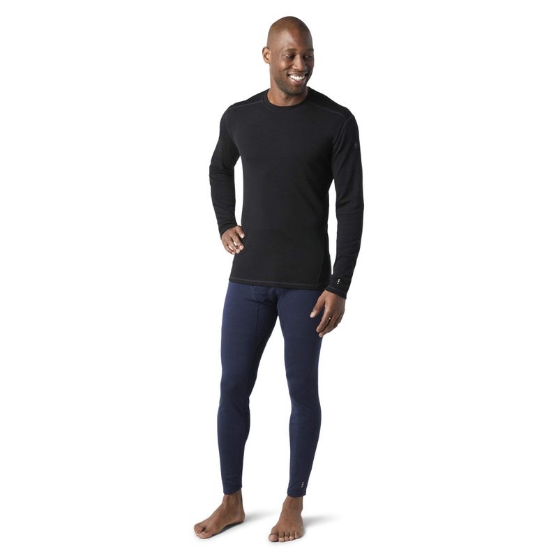 SmartWool طبقة أساسية حرارية كلاسيكية من سمارت وول للرجال، سوداء، صغيرة - Image 2